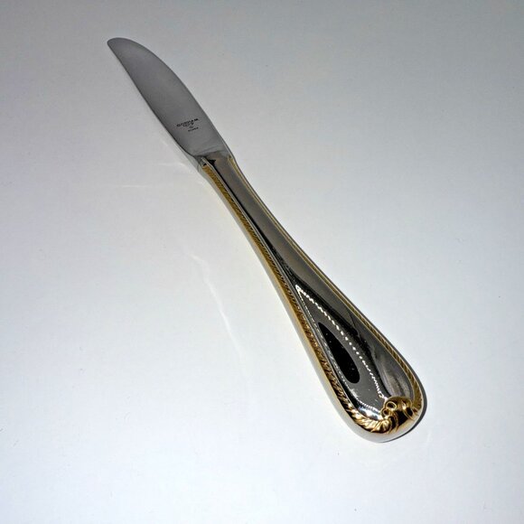 Gorham Golden Ribbon Modern Hollow Stainless Knife Glossy 9*1/8" NOS Discontinue - Picture 10 of 12